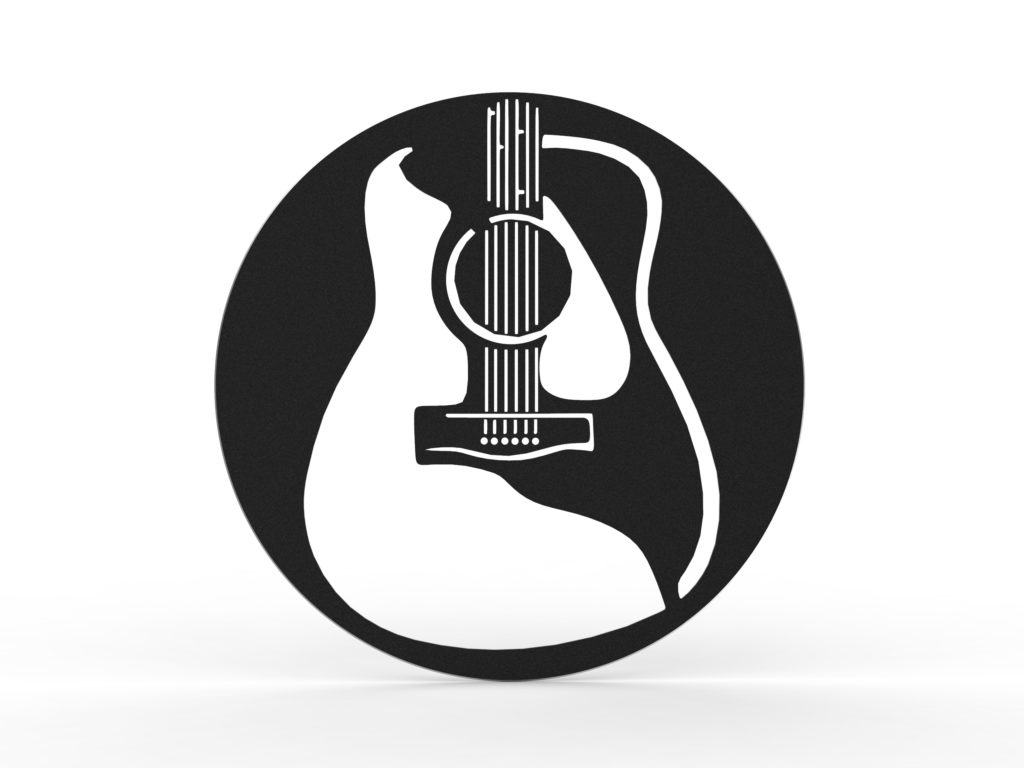 Tableau guitare electrique - Décoration musique - Différentes matières